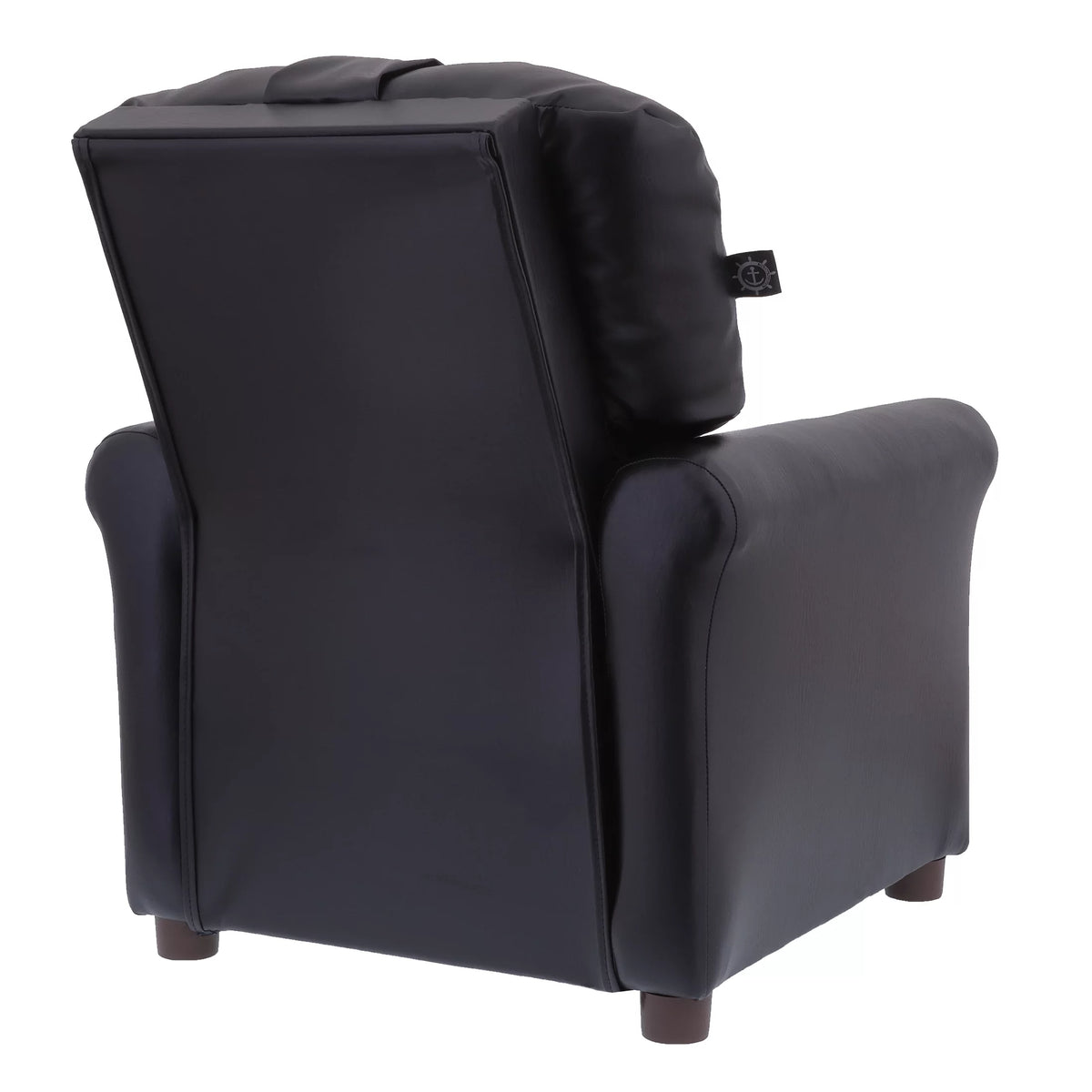 Kids Recliner Chair Polyester Linen Retro Orange E90821