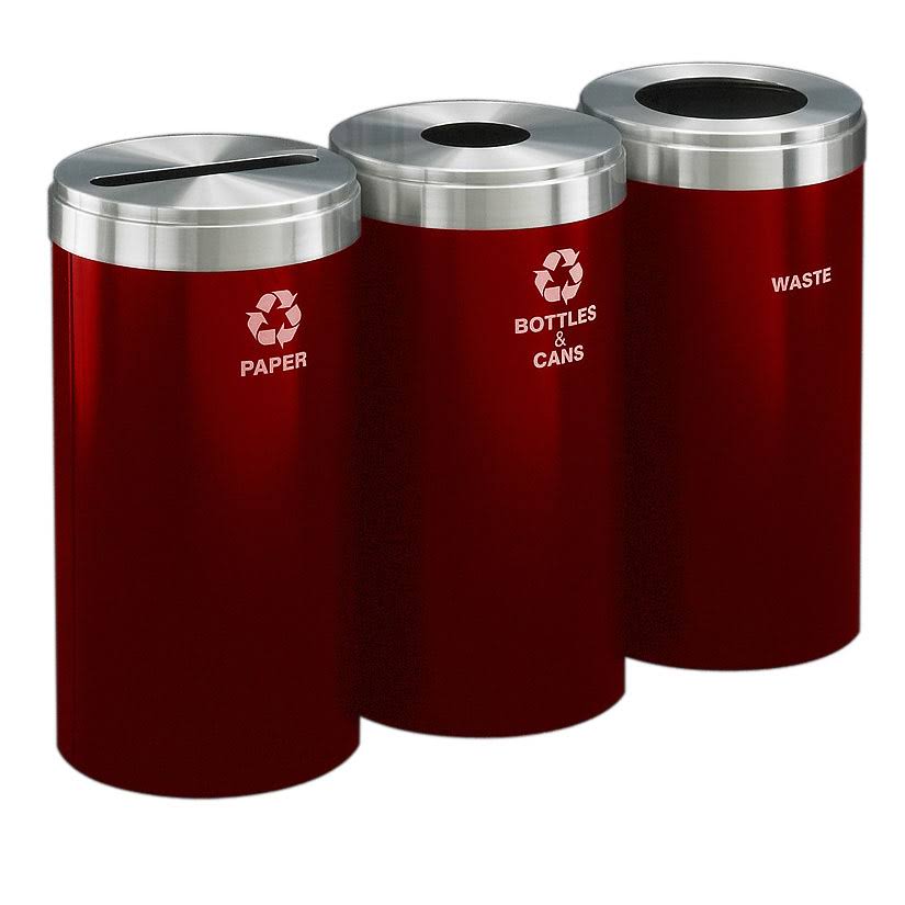 15 Gallon Three-stream Waste Recycling Station L260660