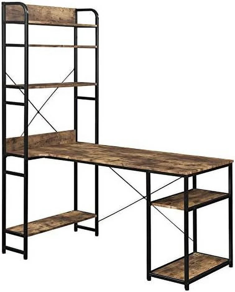Computer Desk with Bookshelf Y914