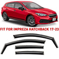 4 Pieces In-Channel Rain Guards for Subaru Impreza Hatchback S2814