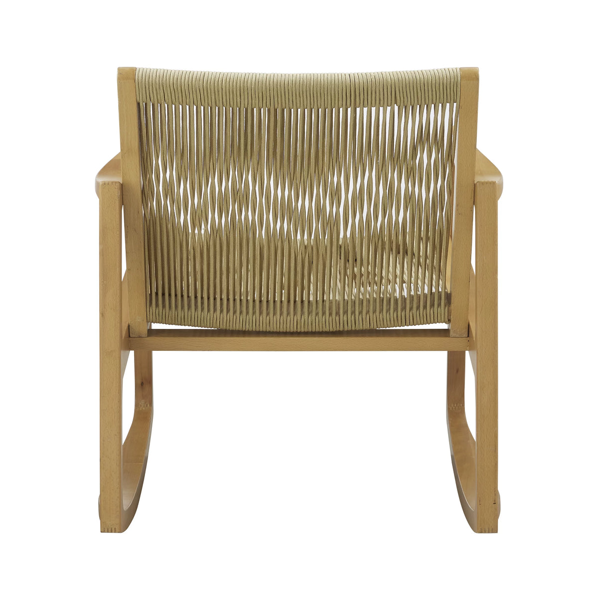 Natural Woven Rope Beechwood Rocking Chair N25235