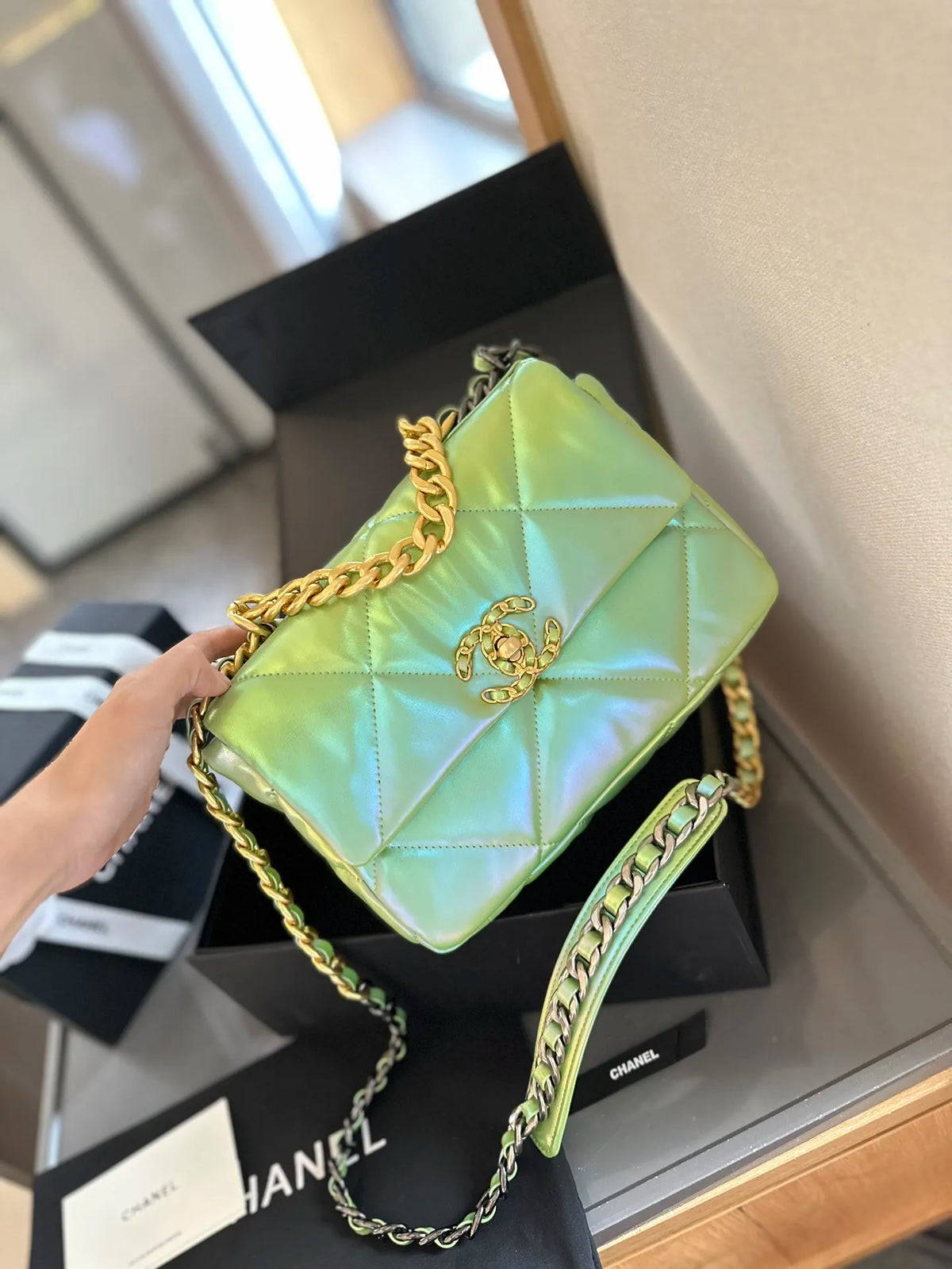 Small Medium Silver Gold Bag I991