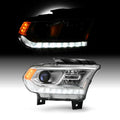 Chrome Bezel Projector Headlight with LED DRL O781310