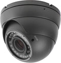 Analog CCTV Dome Camera, 2.8mm-12mm Varifocal Lens, Weatherproof Metal Housing W85414