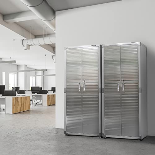 Solid Steel Lockable Metal Storage Cabinet with Adjustable Shelves, 48" W x 24" D x 72" H Z4767