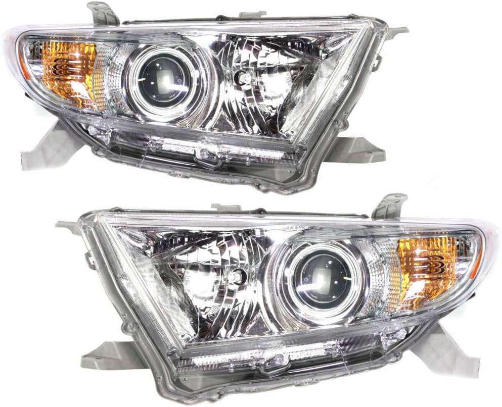 Headlight Assembly Pair Driver and Passenger Side N348