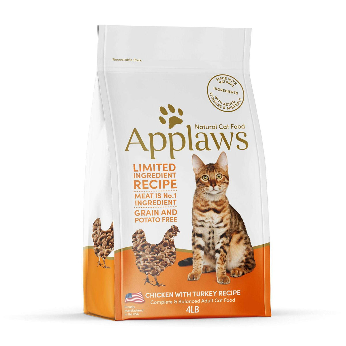 Grain Free Chicken Turkey Dry Cat Food H285512