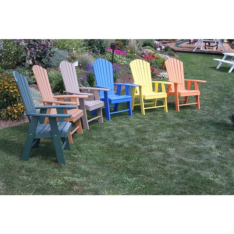 Orange Recycled Plastic Adirondack Chair A728