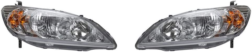 Headlight Pair for Honda Civic Coupe 2004 2005 G518259