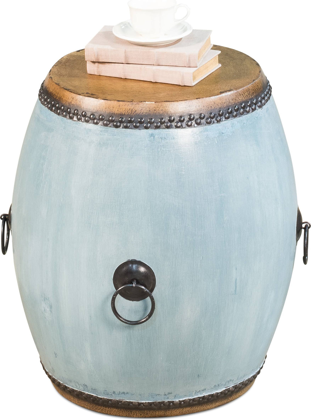 Blue Drum End Table W851333