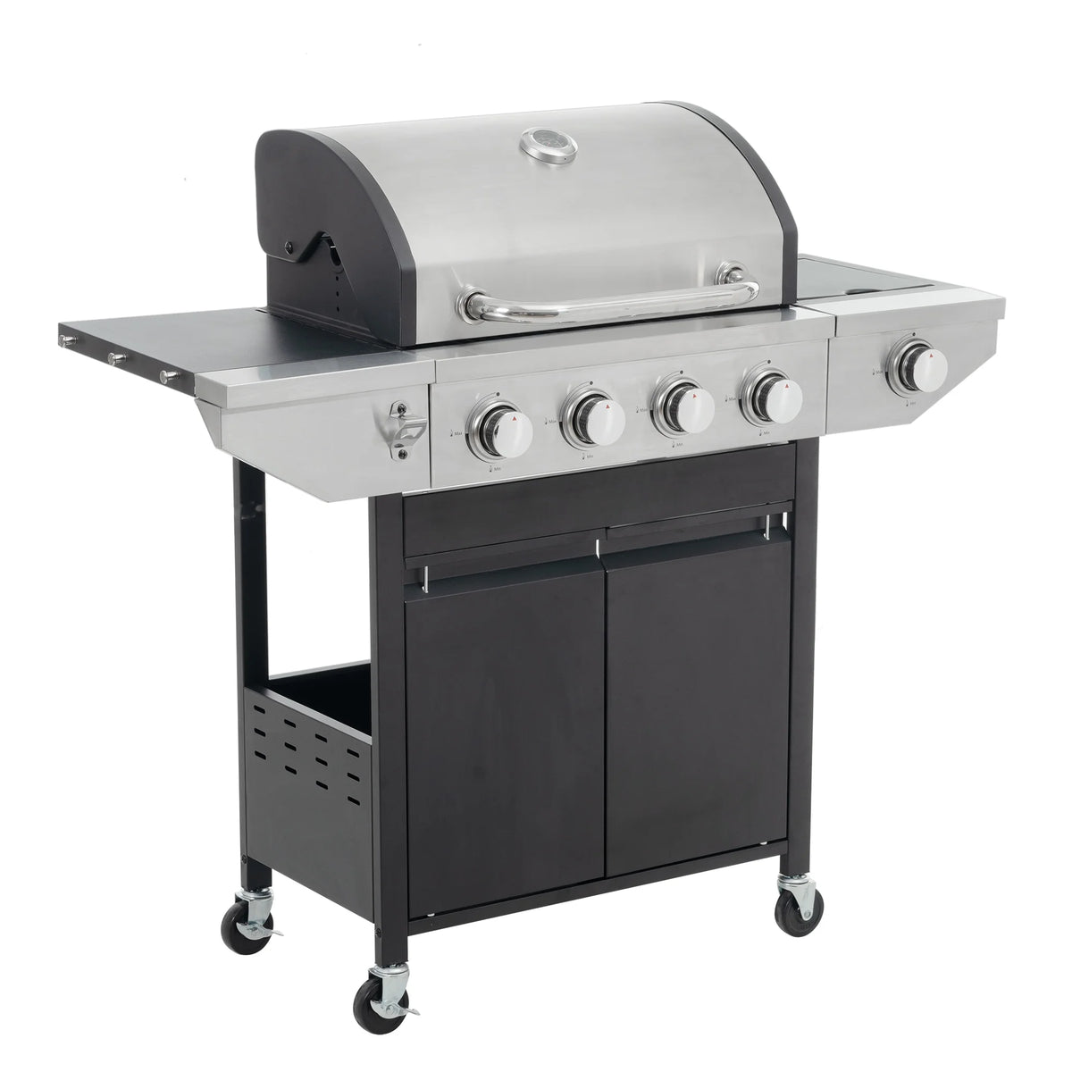 4 Burner Propane Gas Grill Stainless Steel with Side Burner S805