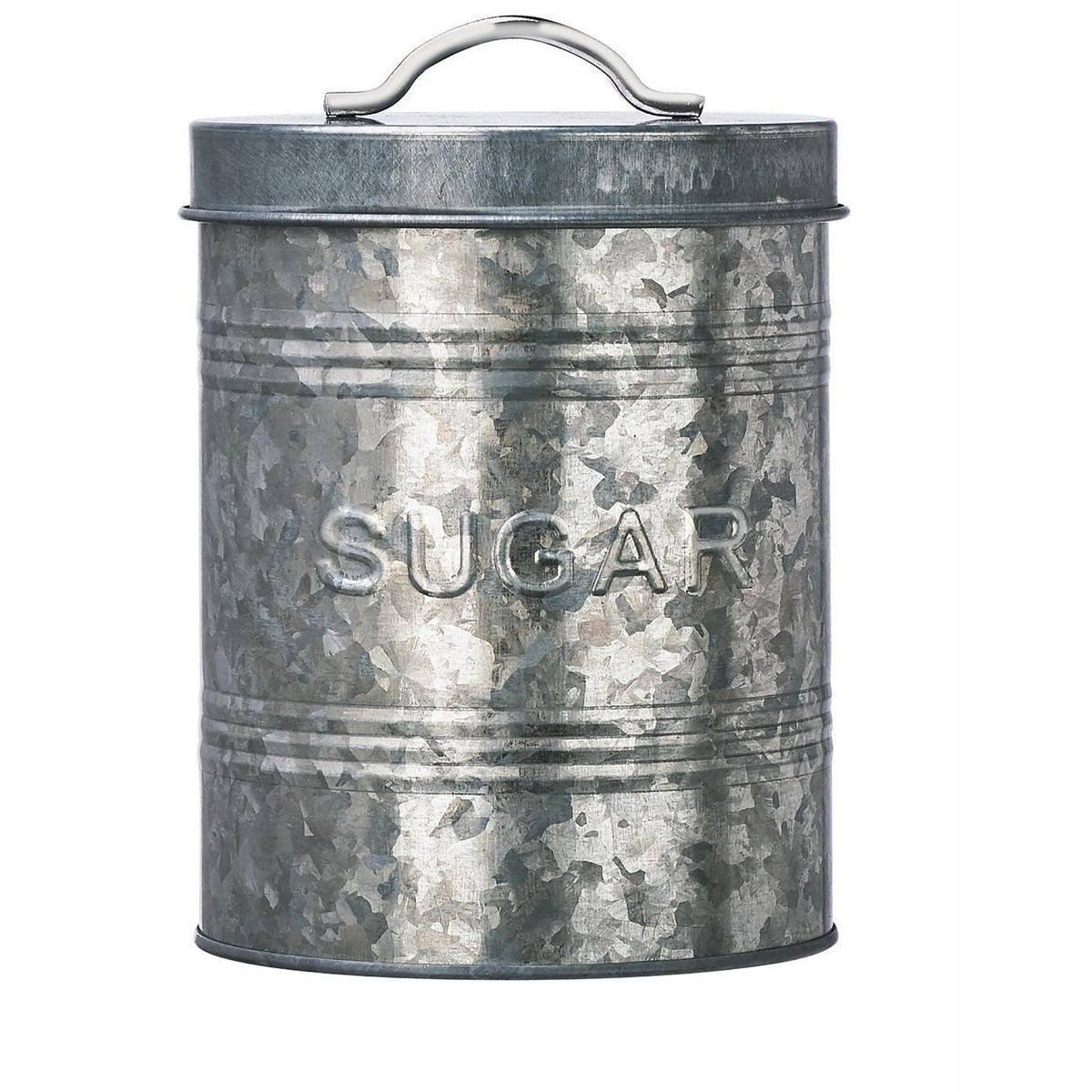 Galvanized Metal Storage Canisters, Set of 3 B8792