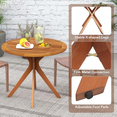 Round Wood Bistro Table M2204