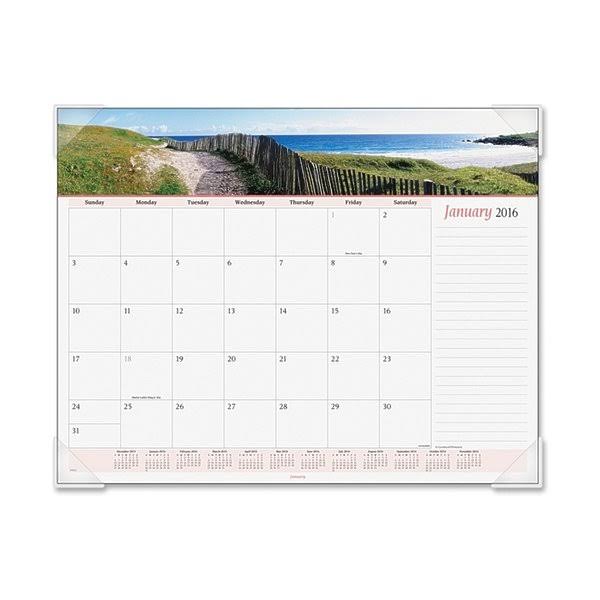 Panoramic Seascape Desk Pad Calendar C115