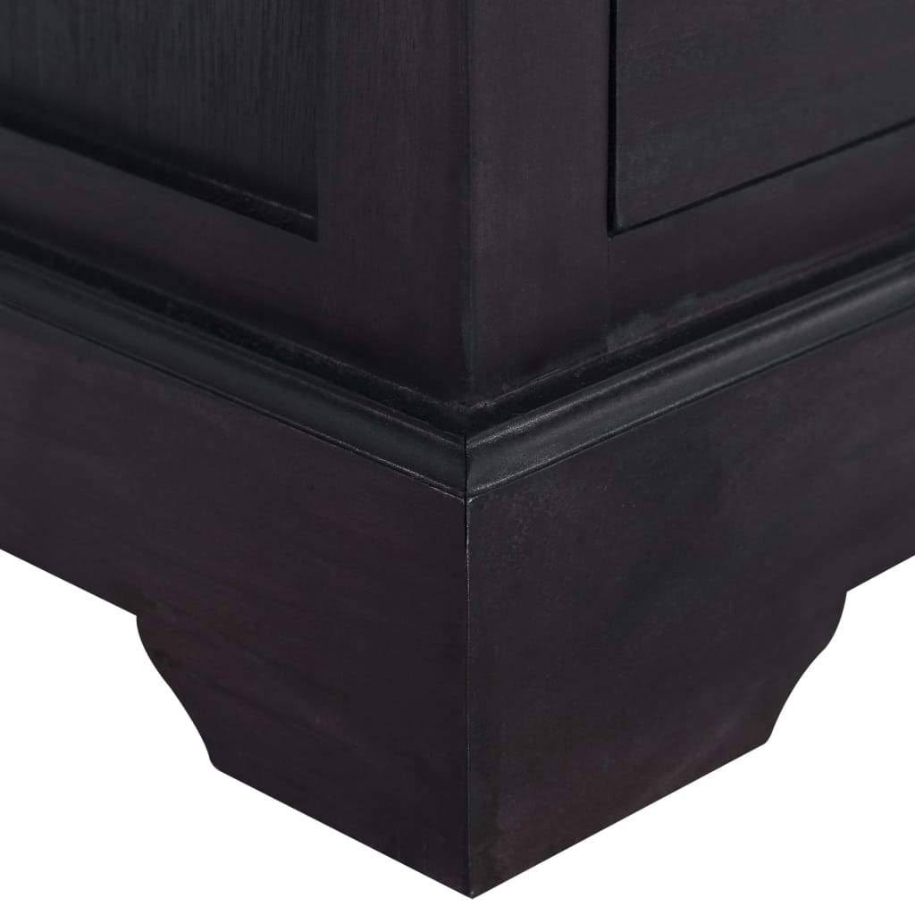 Black Solid Mahogany Wood Chest of Drawers L710