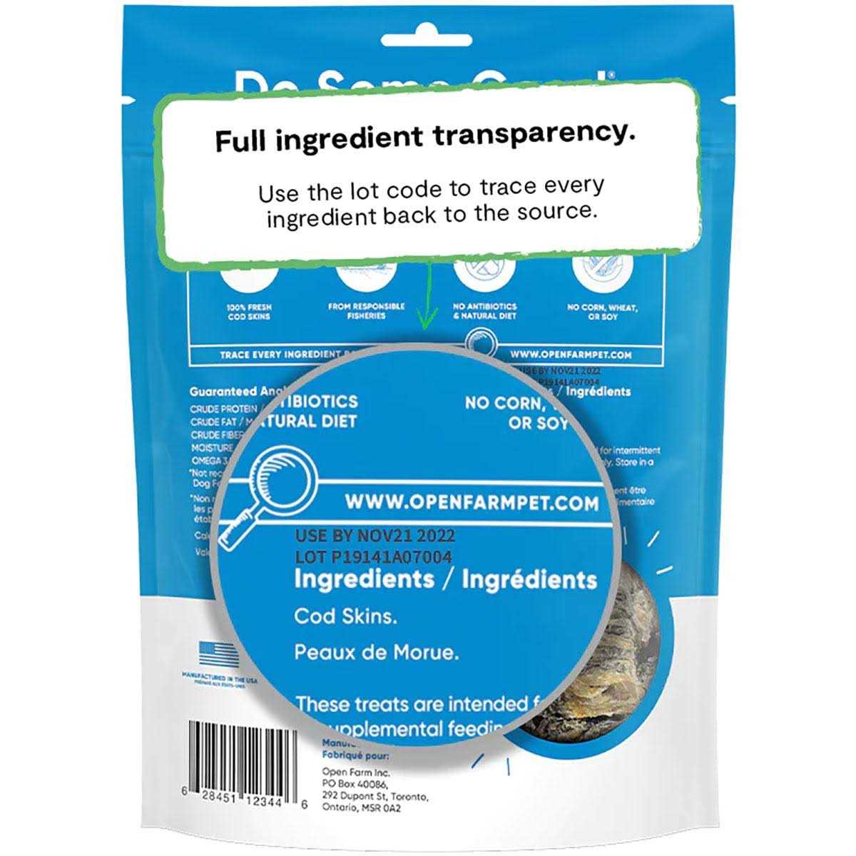 Cod Skins Dehydrated Dog Treats K433