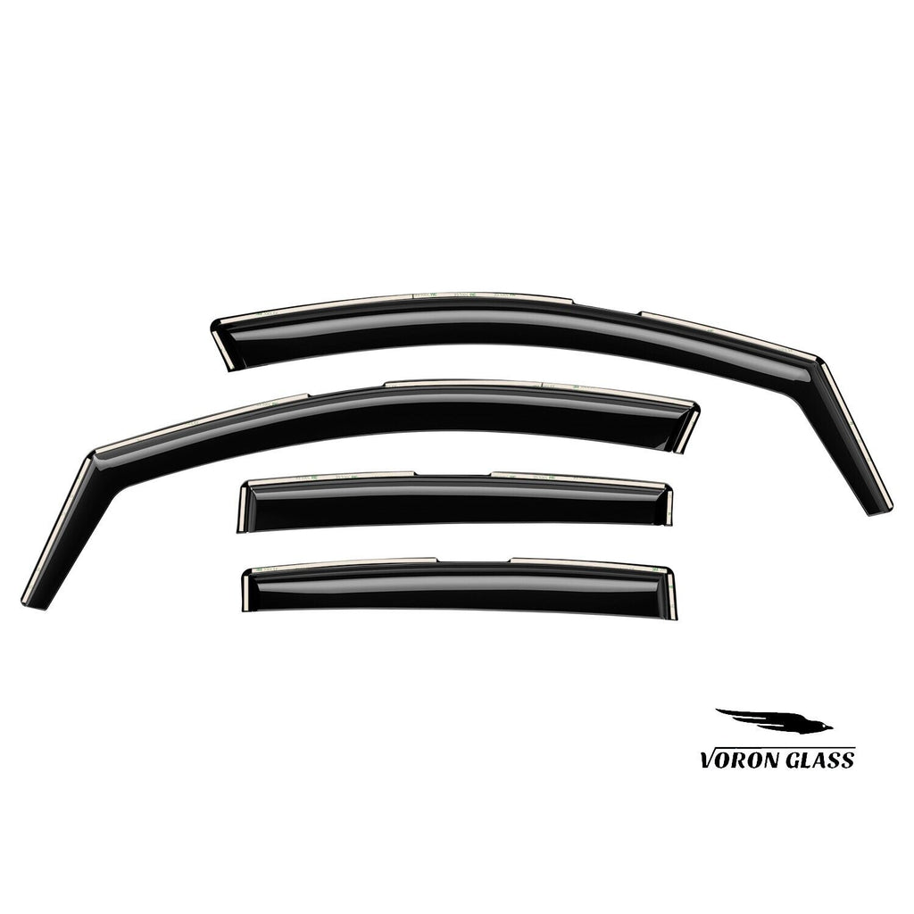 4 Pieces In-Channel Rain Guards for Subaru Impreza Hatchback S2814