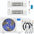 30,000 BTU 2 Zone Ceiling Cassette Ductless Air Conditioner and Heat Pump Q4433