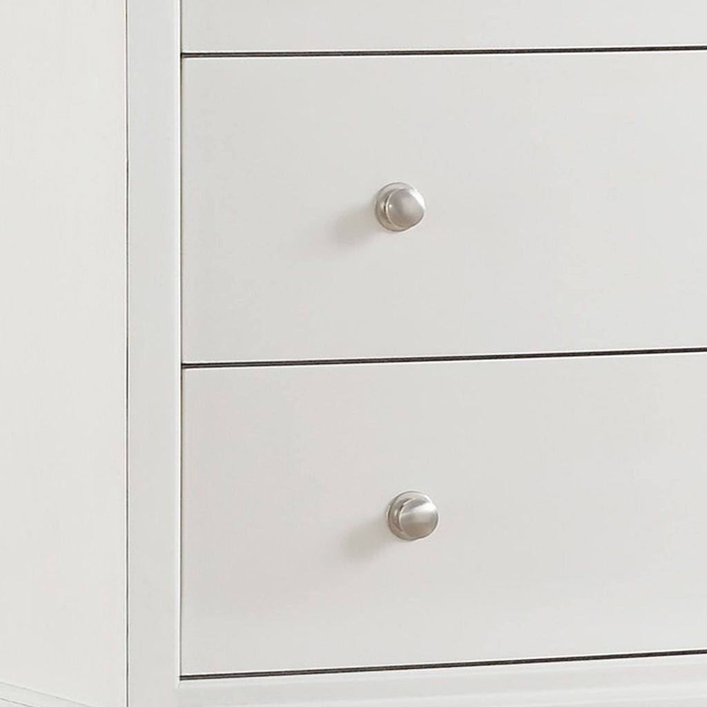 White Wooden Chest with 5 Drawers X29582