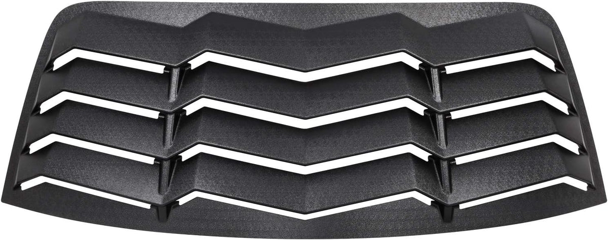 Rear Window Louver Windshield Sun Shade Cover for Dodge Challenger Custom Fit ABS Matte Black U276039