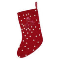 Red Velvet Christmas Stocking V14202