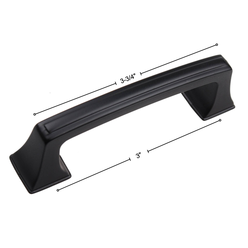25-Pack 3-Inch Black Cabinet Pull H5078