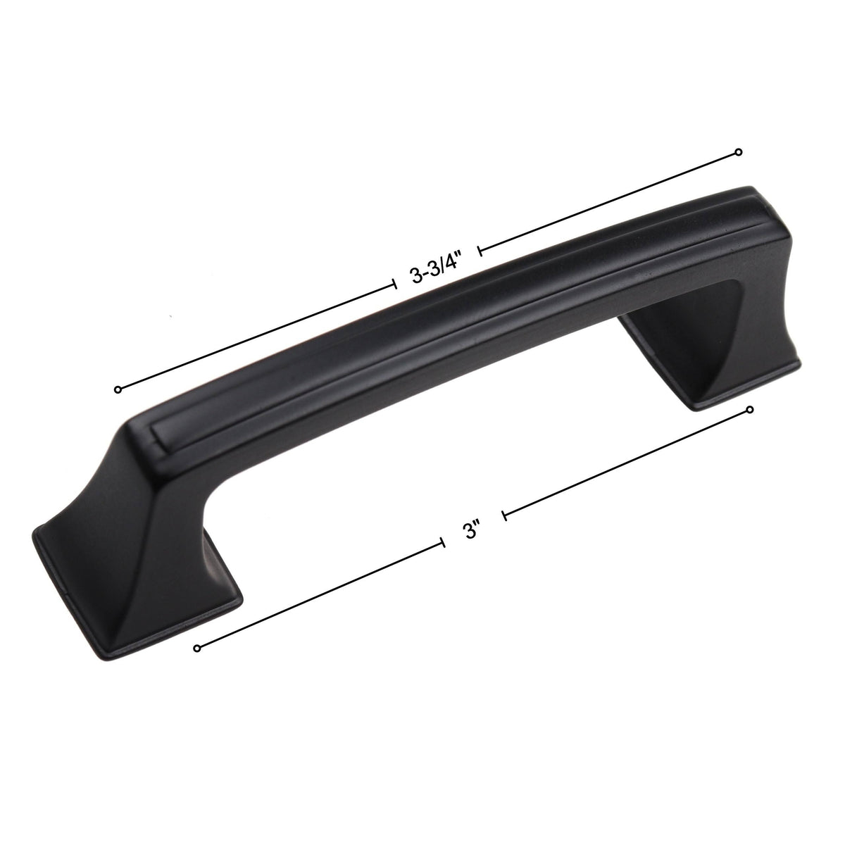 25-Pack 3-Inch Black Cabinet Pull H5078