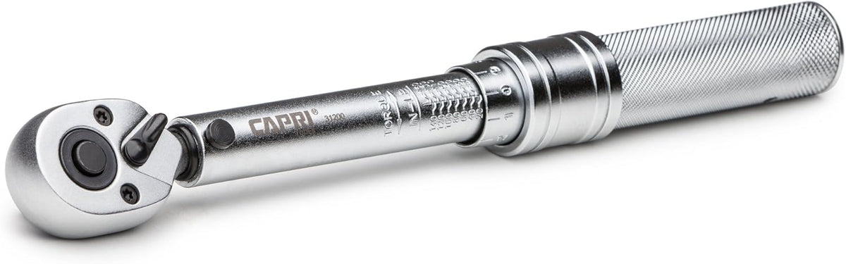 30-150 Inch Pound Industrial Torque Wrench, 1 4 Drive, Matte Chrome S24120