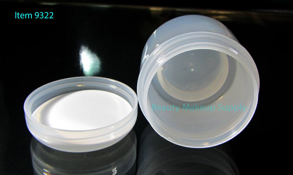24 Cosmetic Jars Double Wall Plastic Containers with Dome Cap S945