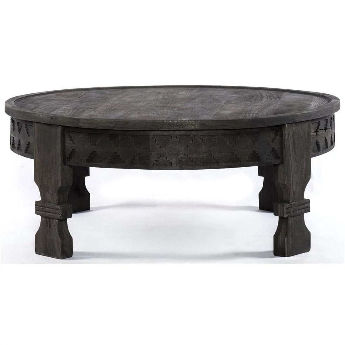 Solid Wood Hand-Carved Cocktail Table F36979
