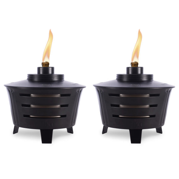 Black Metal Mini Table Torch W29339