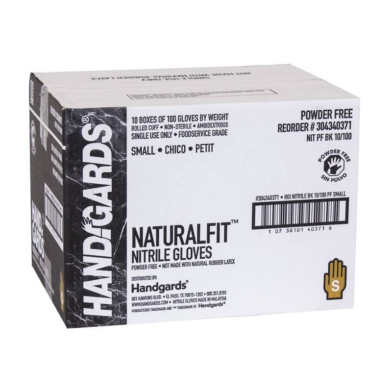 Nitrile Gloves Black Small T97181