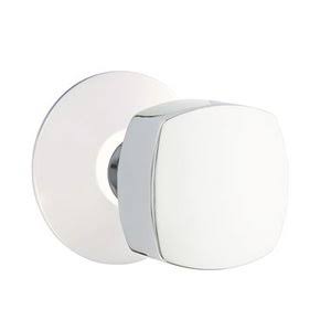 Polished Chrome Double Dummy Door Knob and Rose T8199