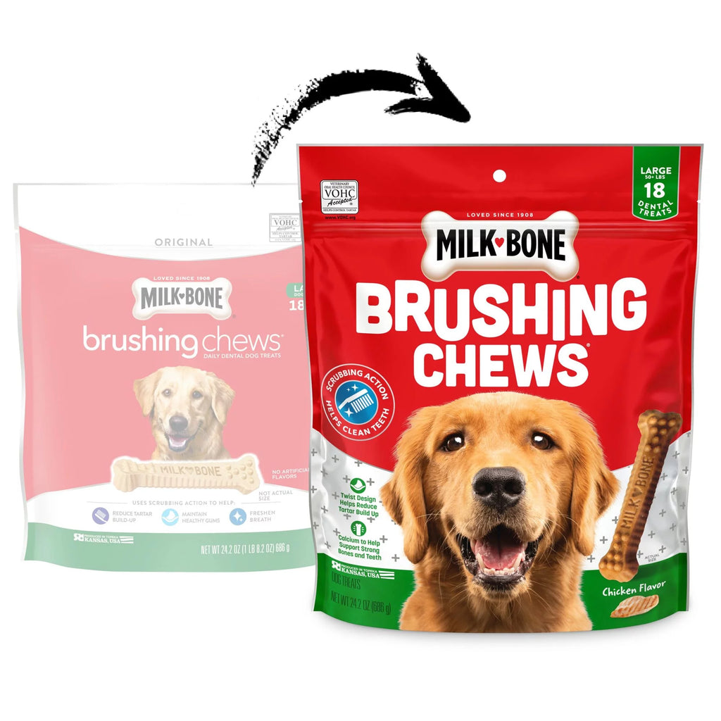 Daily Dental Dog Treats, Large, 24.2 oz, 18 Bones G9422