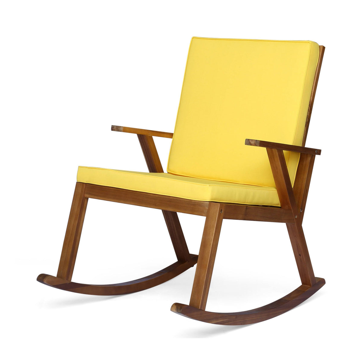 Gray Acacia Wood Rocking Chair U7166