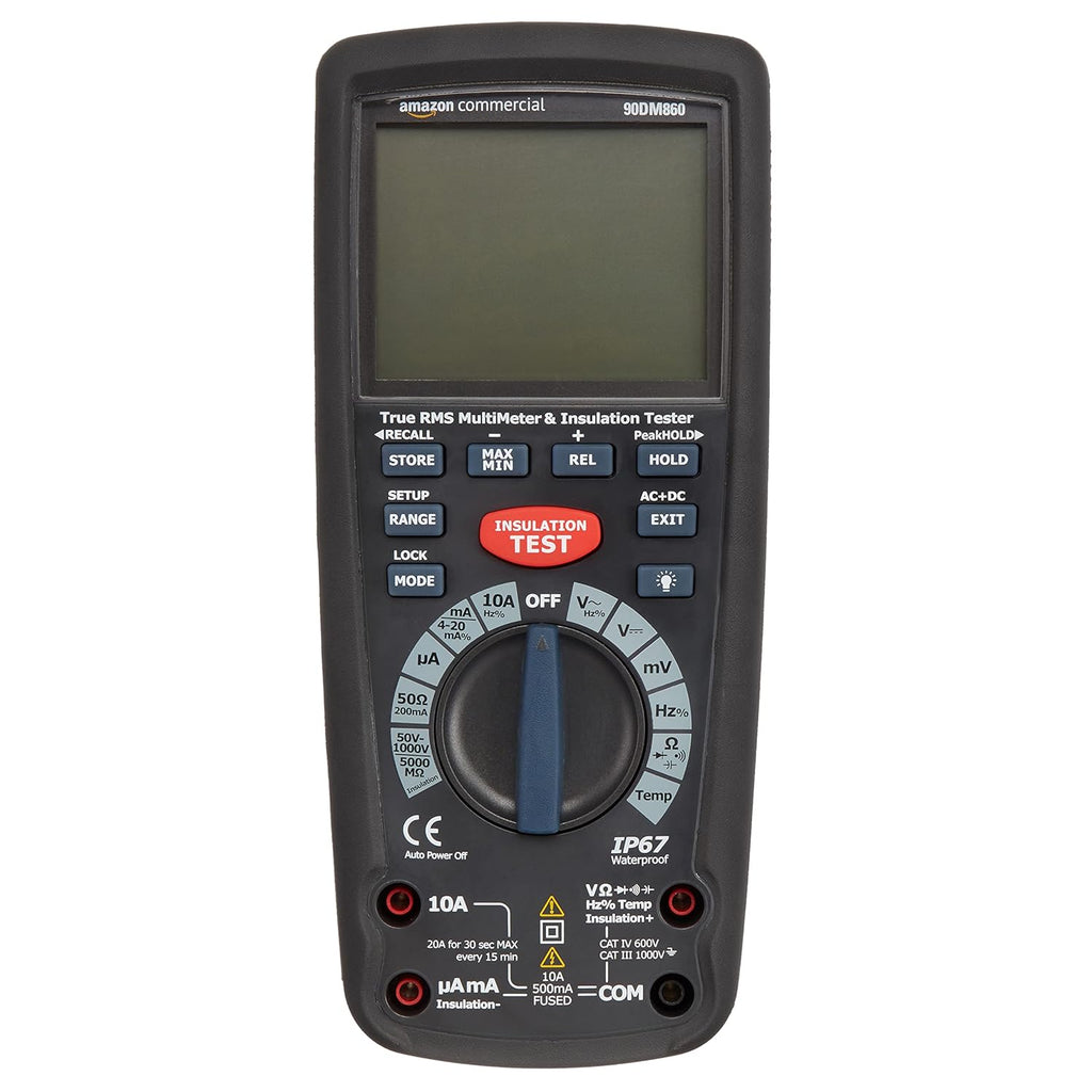 Insulation Tester with Multimeter Function, True RMS, CATIV 600V E796285