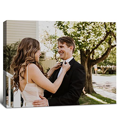 Custom Framed Canvas Prints with Photos, Personalized Picture to Canvas Wall Art (8" Wx10 H) X30620