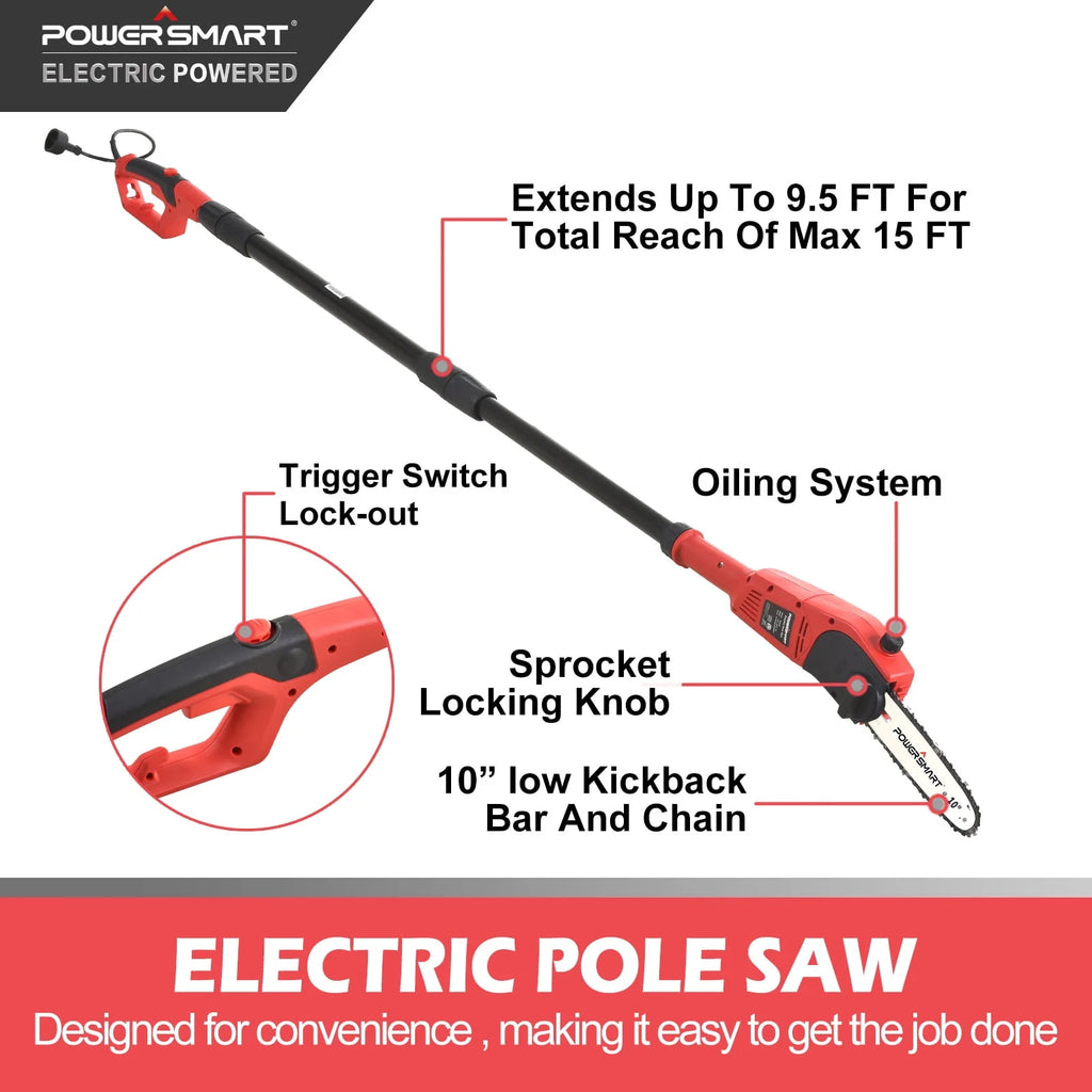 Corded Electric Pole Saw with Oiling System H784470