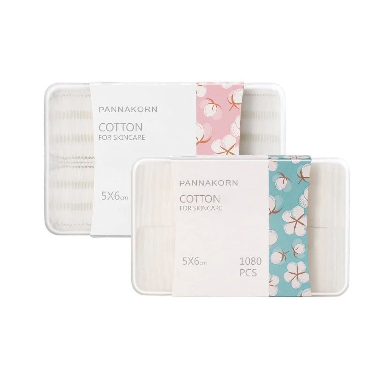 Lint-Free Square Cotton Pads 1080 PCS T7889
