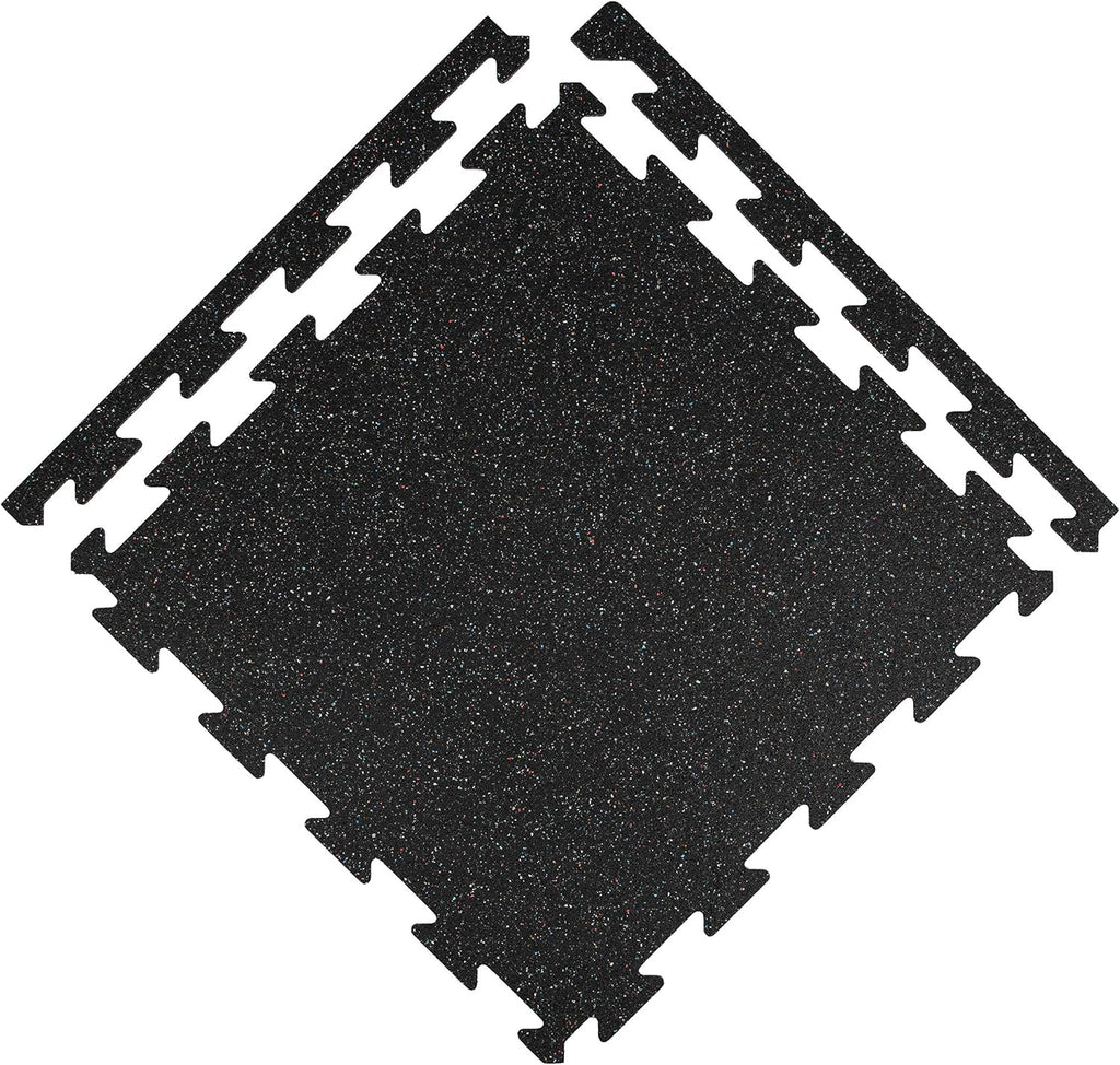 1/4 Inch Thick Eco-Lock Rubber Interlocking Floor Tiles M646