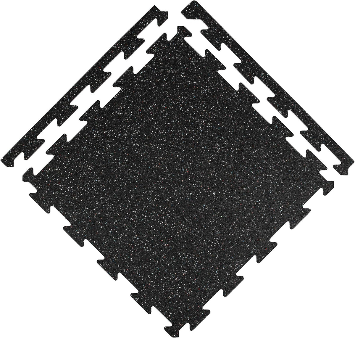 1/4 Inch Thick Eco-Lock Rubber Interlocking Floor Tiles M646