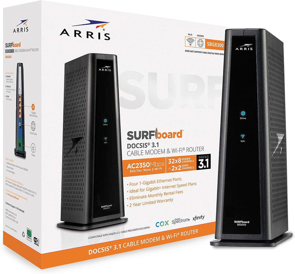 Multi-Gigabit Cable Modem & AX3000 Wi-Fi Router with 2.5 Gbps Ethernet Port J75313