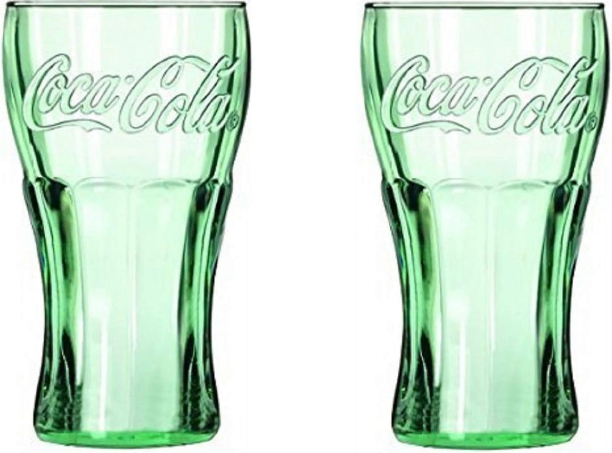 Set Of 2 Coca Cola Glasses 17 Ounces F600
