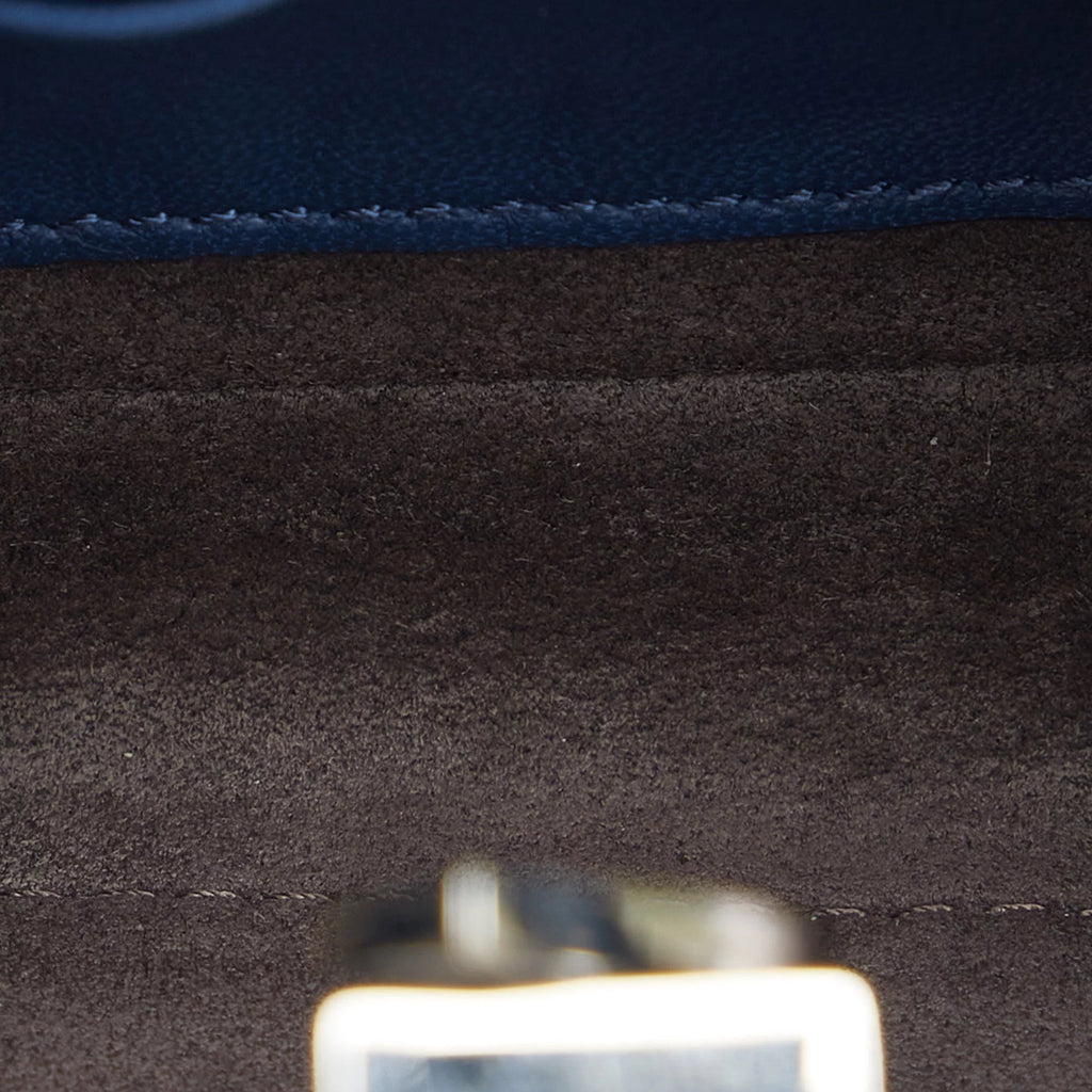 Blue Calf Leather Satchel B677