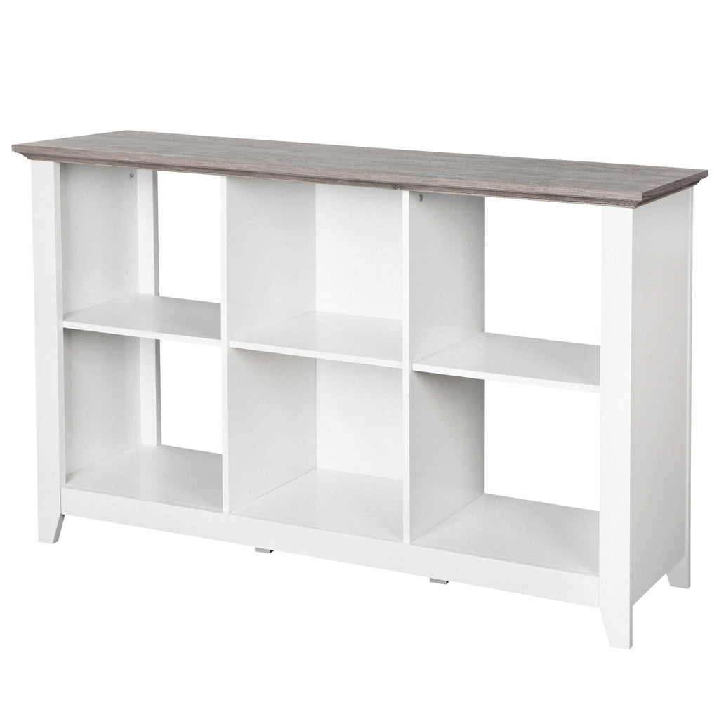 White 6-Cube Bookcase C418