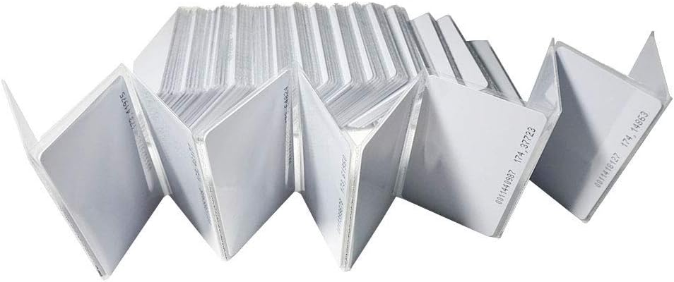 125Khz RFID Proximity Cards, 0.8mm, Read only (200pcs) B846459