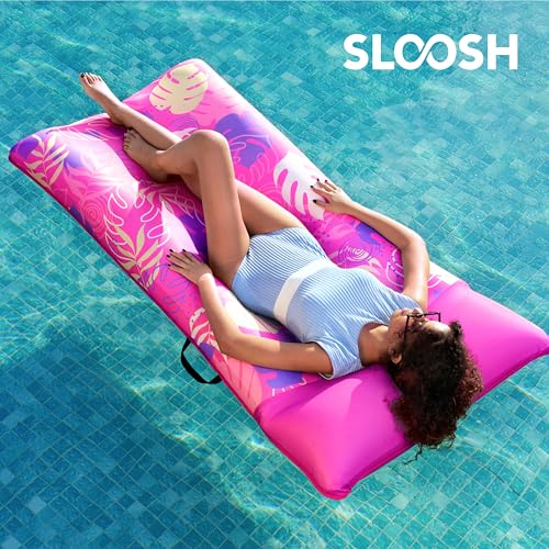 XL Fabric Covered Inflatable Pool Float with Headrest Y806