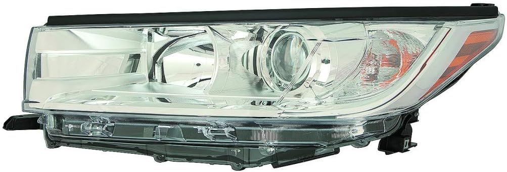 Passenger Side Headlight Assembly with Smoked Chrome Accent I6239