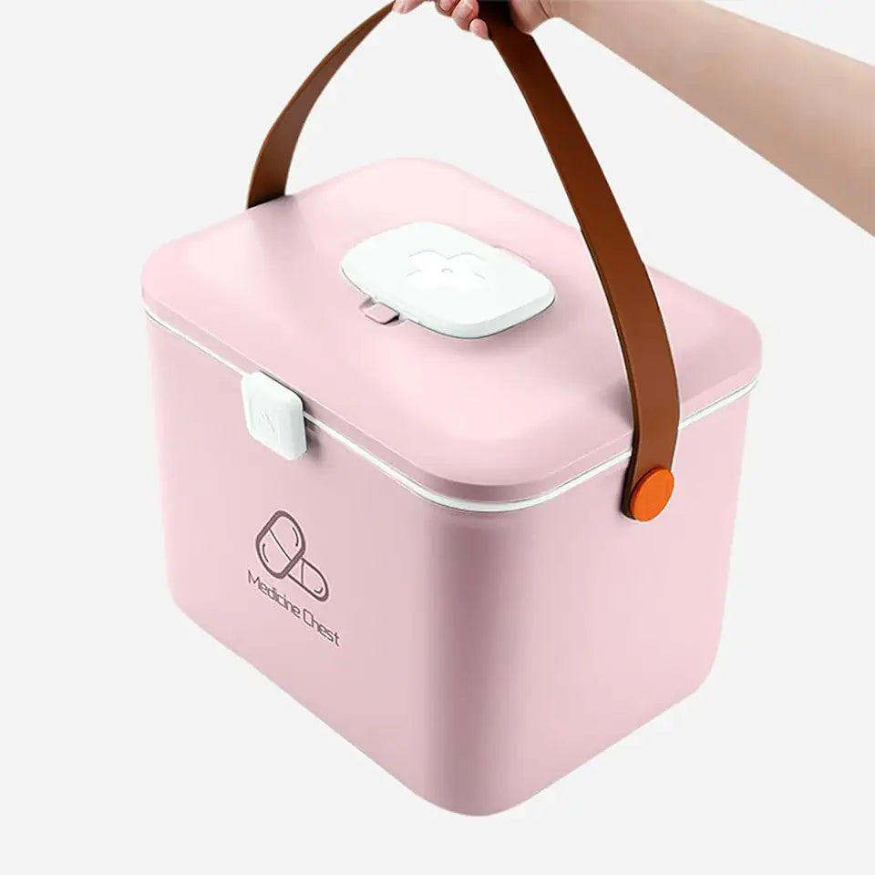 Blue Double-Layer Medicine Box C5188