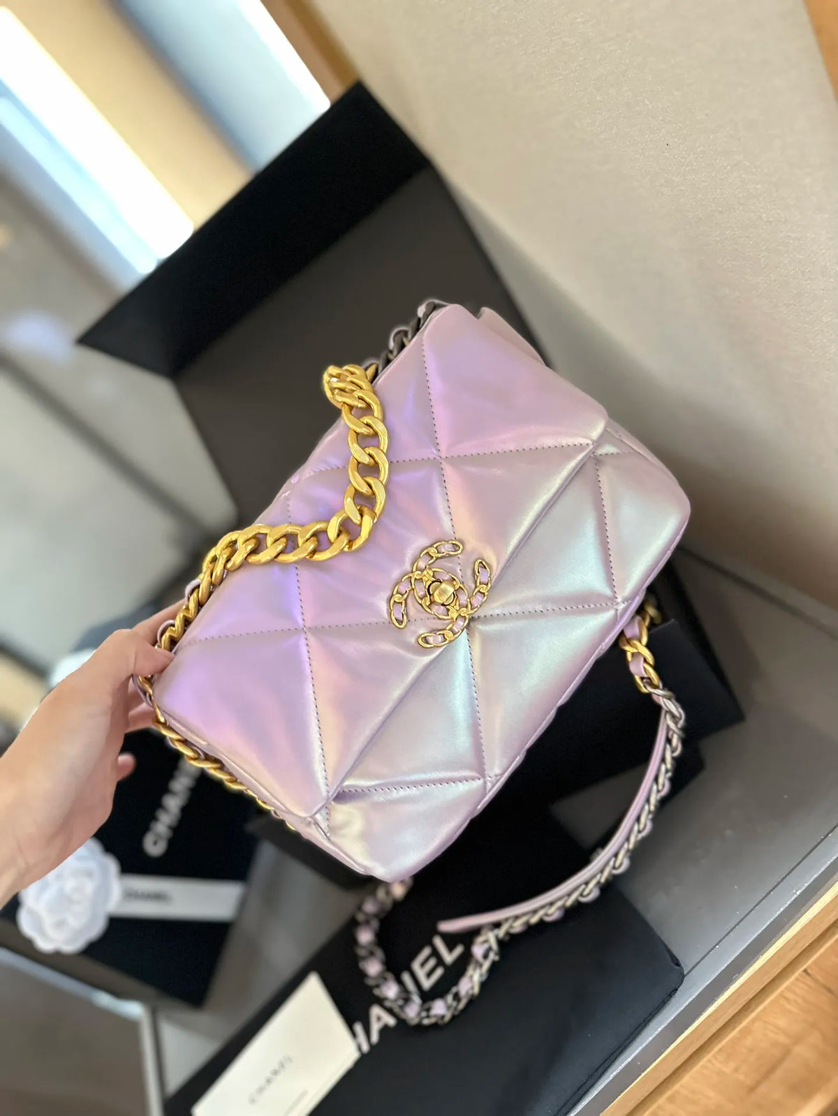 Small Medium Silver Gold Bag I991